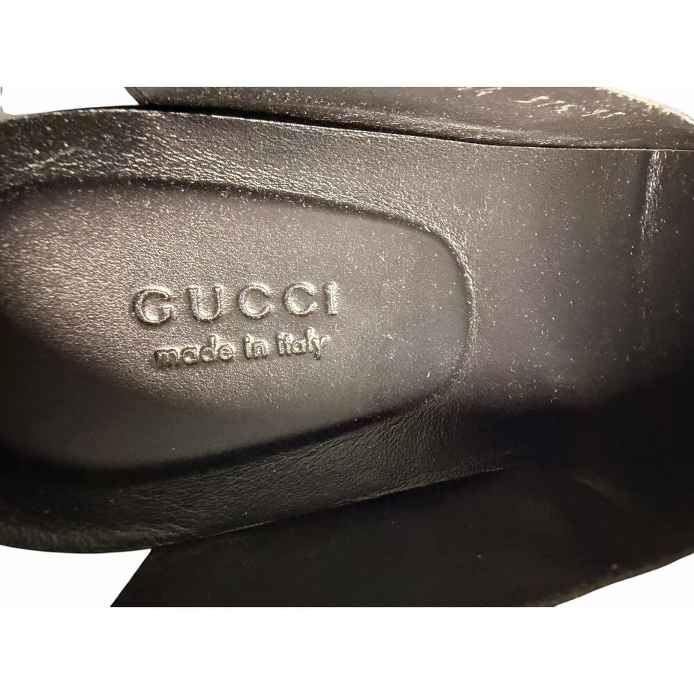 Gucci NIB Ragazzo Horsebit Loafers in Sand Monogram Canvas Size 37.5 - Picture 8 of 12